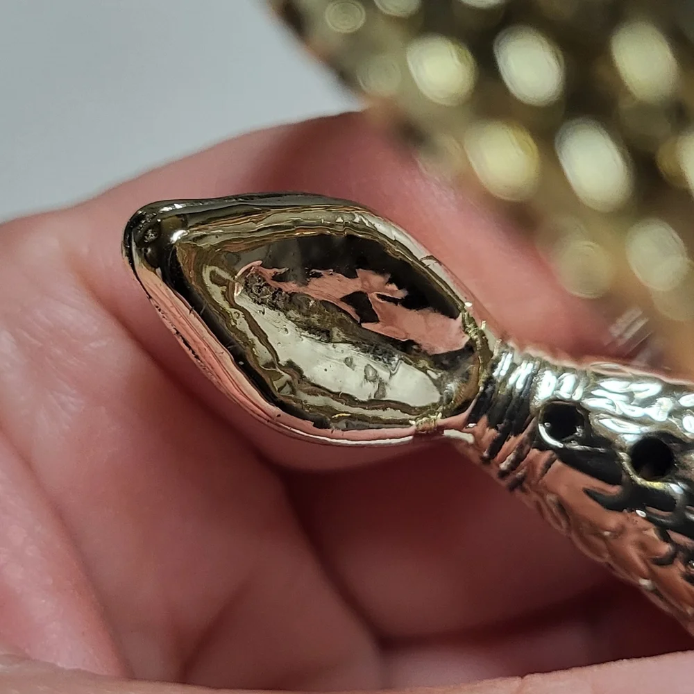 Vintage Whiting & Davis Snake Bracelet - Picture 8 of 8